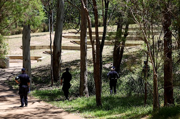 Investigators returned to the scene on Tuesday.