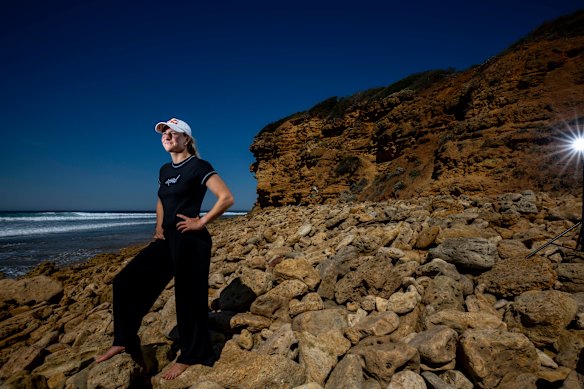 Defending world champion Molly Picklum at Bells Beach Rip Curl Pro.