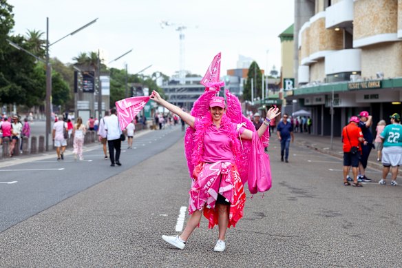 Catherine Wood has volunteered on Jane McGrath day for six years. 