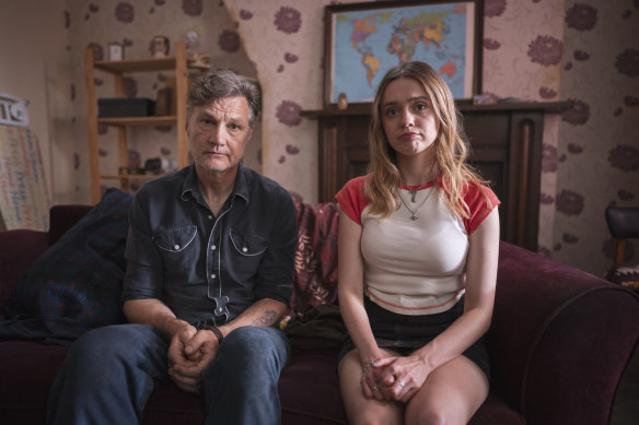 David Morrissey and Aimee Lou Wood  in Daddy Issues.