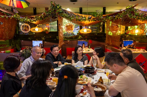 Evening crowds at Canley Vale and Canley Heights often span multiple generations.
