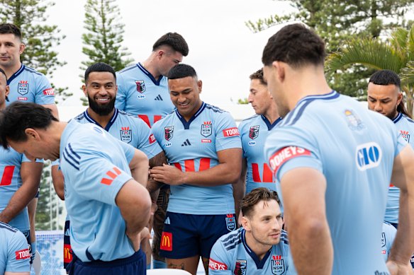 Got your back: The Blues stars have leapt to the defence of coach Laurie Daley.