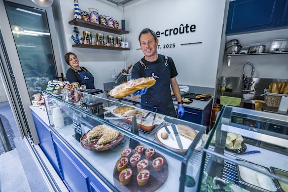 Pascal Huron opened his small French casse-croûte in Little Collins Street about five months ago.