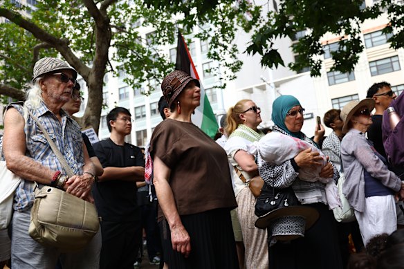 A vigil and rally is held in Sydney to protest the NSW government’s proposed anti-protest laws. 