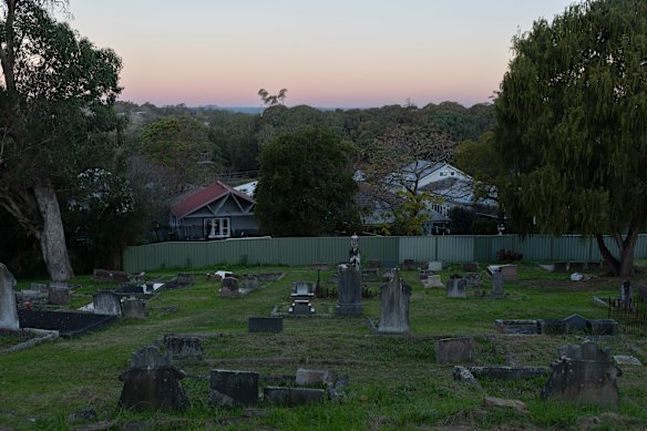 The cemetery at St John’s Anglican Church.