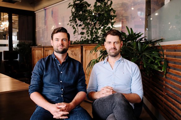 Bare co-founders Sam McConkey and Cale Donovan.
