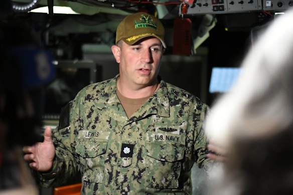 USS Vermont Commander Matthew Lewis.