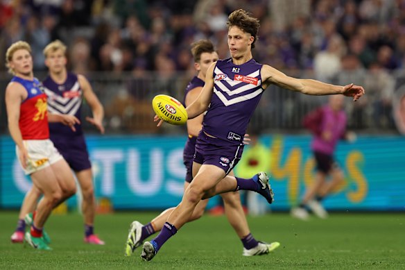 Neil Erasmus is starting to make his mark for Fremantle amid rival interest in him.
