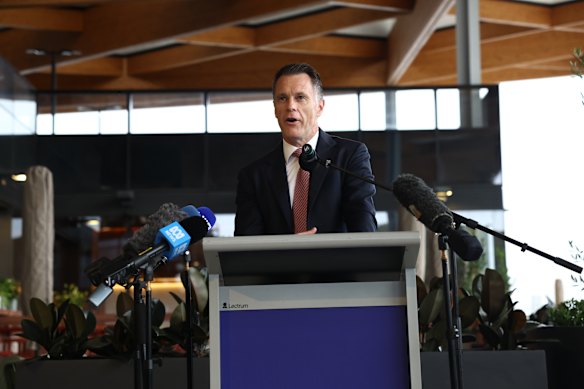 NSW Premier Chris Minns at the opening of the new fish market.