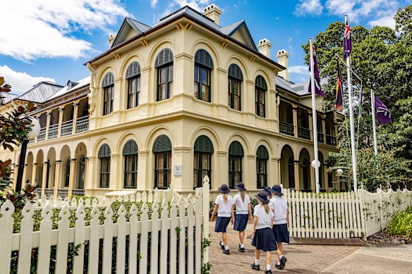 Brisbane Girls Grammar School’s main building, built across several years in the 1880s.