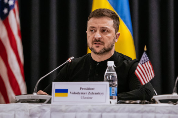 Ukrainian President Volodymyr Zelensky.