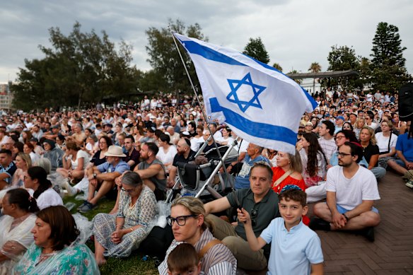 The Jewish community vigil began exactly a week after last Sunday’s attack.