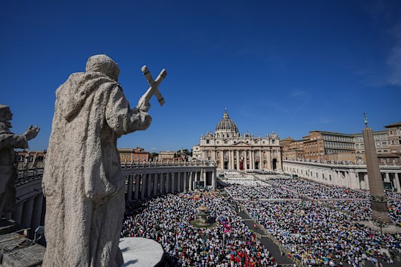Thousands of faithful attended the canonisation of Carlo Acutis on Sunday.