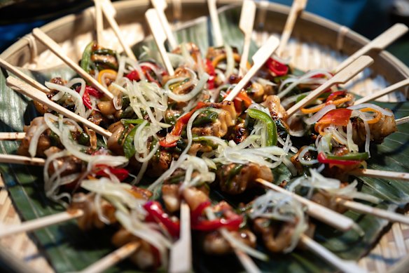 Takam’s swordfish skewers were served at this year’s Good Food Guide awards. 