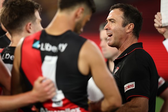 Fourth-year Essendon coach Brad Scott.