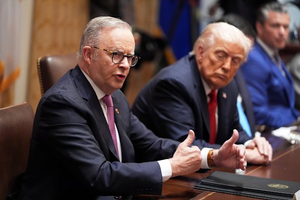 US President Donald Trump and Australian Prime Minister Anthony Albanese unveiled the multibillion dollar plan to break China’s stranglehold on crtitical minerals.