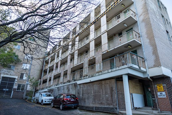 The RJ William Building has fallen into disrepair.