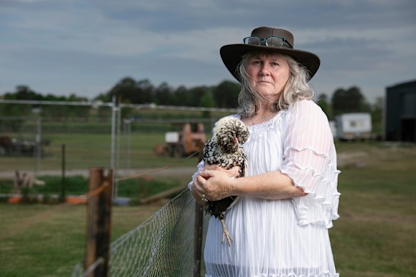 Janette Purdon, pictured at her property in Freemans Reach.