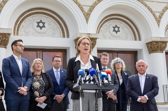 Victorian Premier Jacinta Allan visits St Kilda in inner Melbourne in the wake of the terror attack in Bondi.