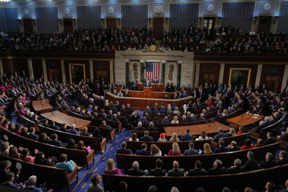 The House chamber at the US Capitol in Washington.