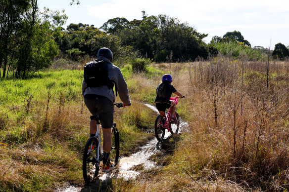  an overgrown bike track that is very hard to find.  