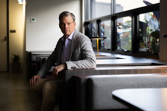 Netflix co-chief executive Greg Peters in the company’s Sydney office on Wednesday.