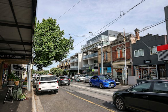 The scene at Ascot Vale on Monday morning.