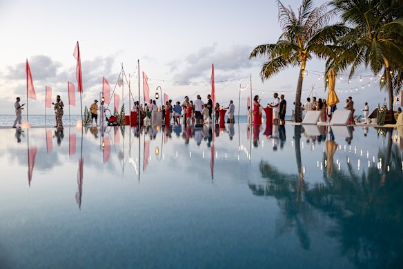 A beach party for Eid celebrations by the main pool at Epicure restaurant.