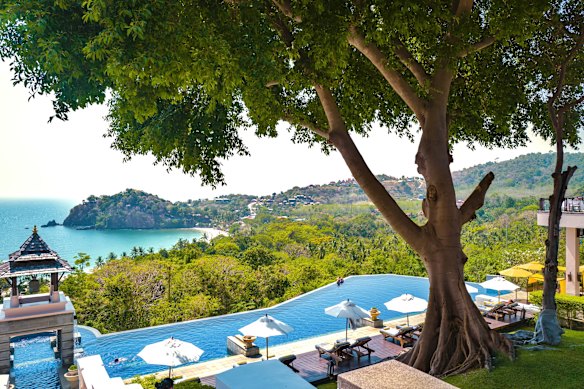 Poolside at Pimalai Resort and Spa, Koh Lanta.