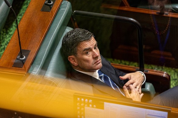 Brad Battin after losing the Liberal leadership to Jess Wilson on Tuesday.