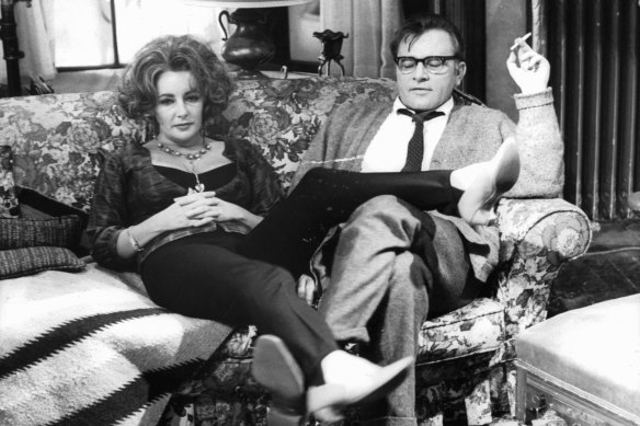 Elizabeth Taylor and Richard Burton in a scene from the 1966 film of Edward Albee’s play.