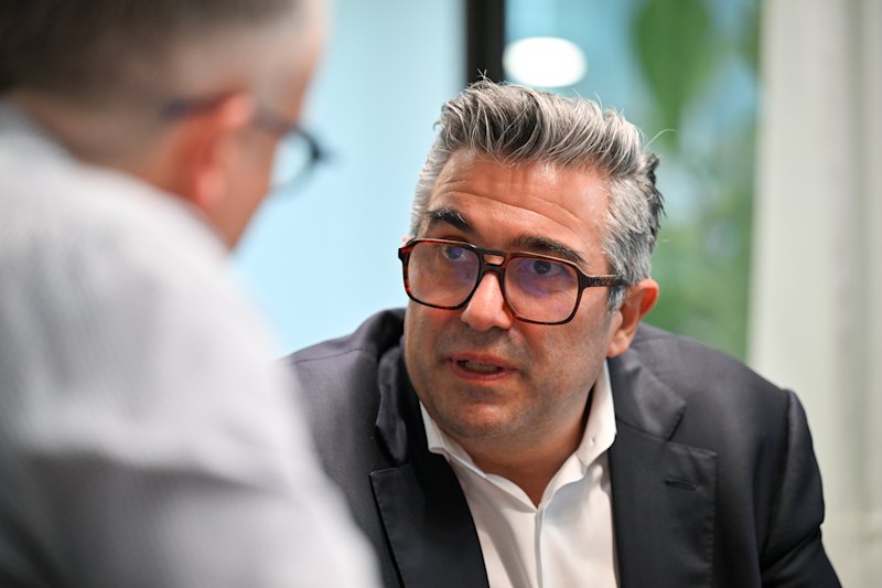 Lendlease CEO Tony Lombardo speaking in Singapore on Monday.