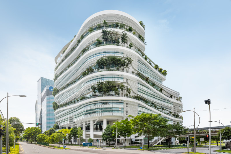 Sold: The two-tower Solaris business park development at 1 Fusionopolis Walk in Singapore is one asset acquired in the $1.8 billion portfolio by the Lendlease-Warburg Pincus joint venture. 