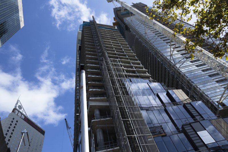 The new Waldorf Astoria hotel at Lendlease’s One Circular Quay development has “topped out”.