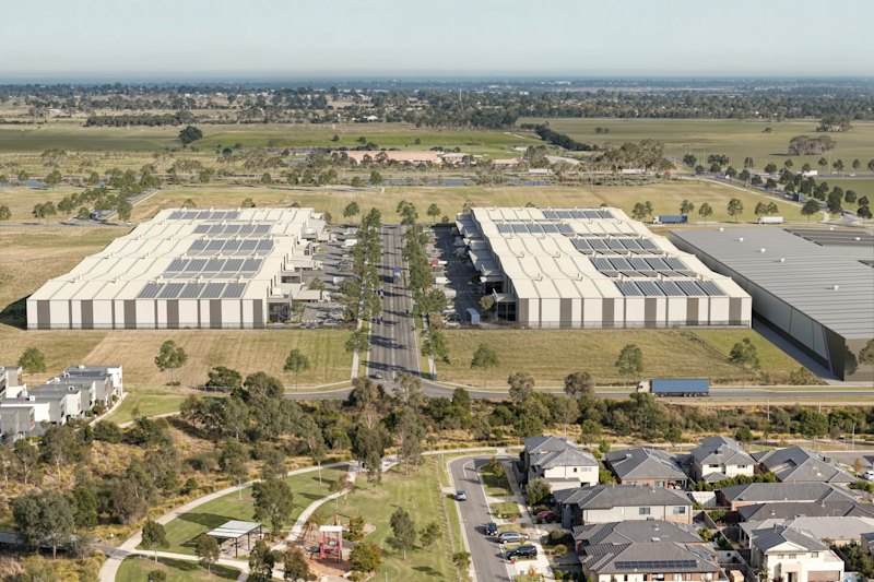 A render of the industrial estate that Salta is developing in Melbourne’s south-east.