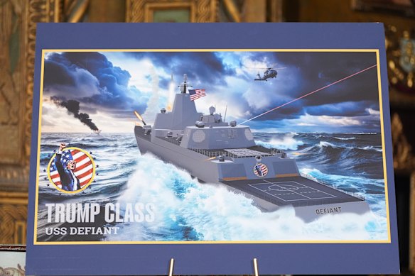 The new ships are part of Trump&rsquo;s &ldquo;Golden Fleet&rdquo; bid to revive US shipbuilding.