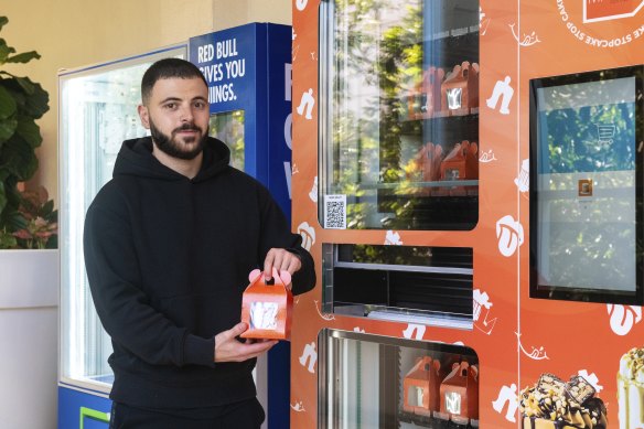 Cake Mail laminitis  Jonathan Mussaad astatine  his caller   Chatswood vending machine.