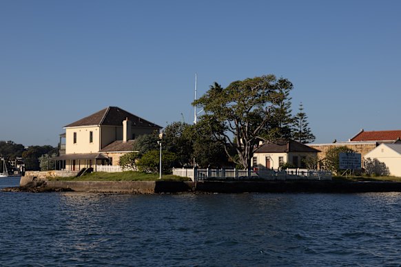 The former gunpowder store, near Snapper and Cockatoo islands, is dotted with dozens of run-down buildings.
