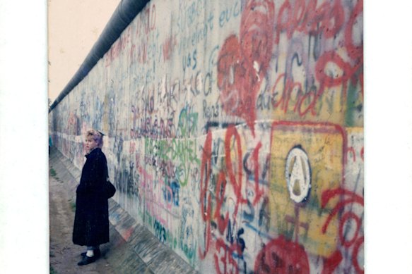 Funder beside the Berlin Wall in 1988, the year before it came down.