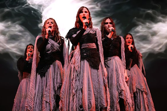 Lelek, who will represent Croatia at the Eurovision song contest performs during the London Eurovision Party 2026 at Outernet London.