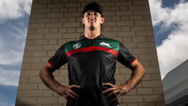 Back at last: Rabbitohs centre Campbell Graham.