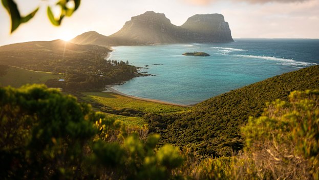 The twin peaks of Mount Lidgbird and Mount Gower dominate the paradise that is Lord Howe.