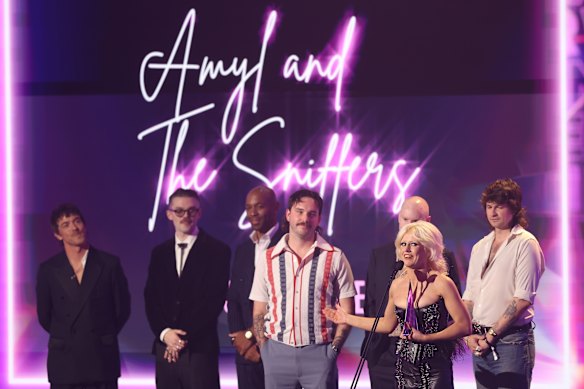 Amyl and the Sniffers claimed the top prize at yesterday’s ARIA Awards.