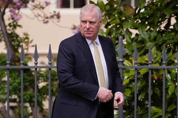 Andrew Mountbatten-Windsor, pictured here at Windsor Castle last year.