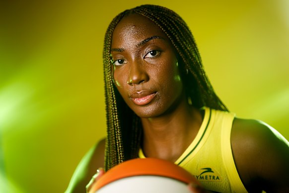 Opals and Seattle Storm star Ezi Magbegor has had an injury-hit season.