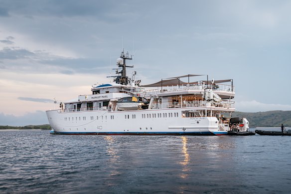 The 54-metre Paspaley Pearl … marrying luxury with adventure.