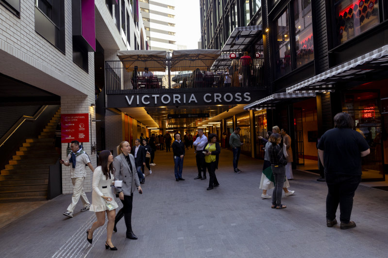 Victoria Cross is the new metro station servicing North Sydney.