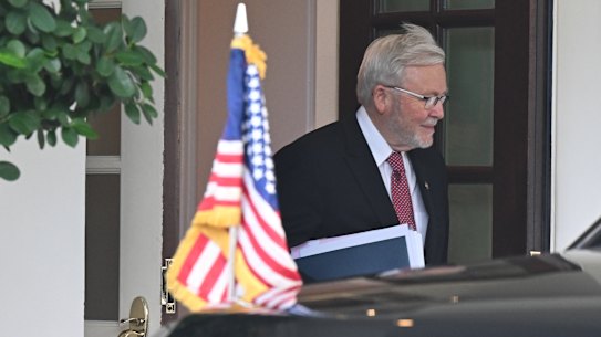 Kevin Rudd resigned from the ambassador’s post after three years.