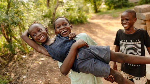 For community workers the goal is to stop child trafficking before it ever begins. These pictured children are from local villages and are not victims of child trafficking.