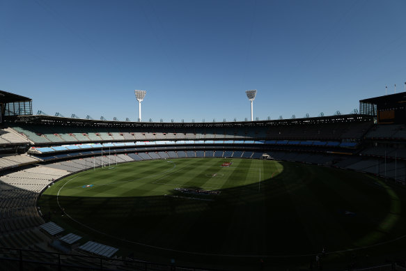The glorious scene at the MCG today.